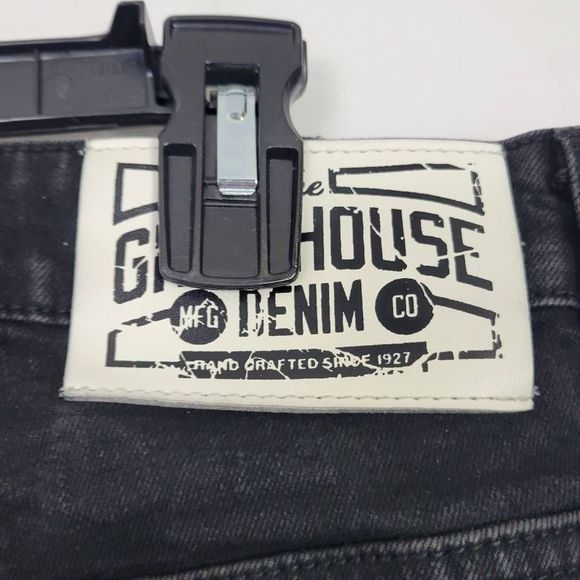 Grindhouse Distressed Black Jeans. - Picture 4 of 7
